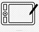 Tablet Drawing Line Coloring Pngfind sketch template