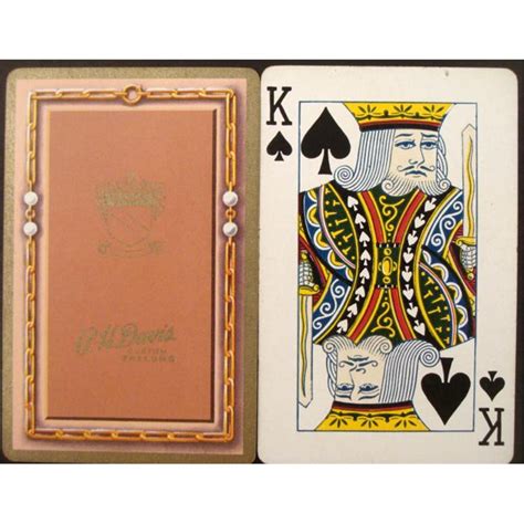 Vintage Deck Of 52 Playing Cards In Box P H Davis