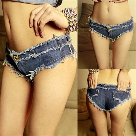 2016 best sales new women s summer tide sexy bar girls jeans upskirt