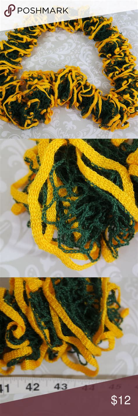 Green Bay Packers Yellow And Green Scarf Green Scarf