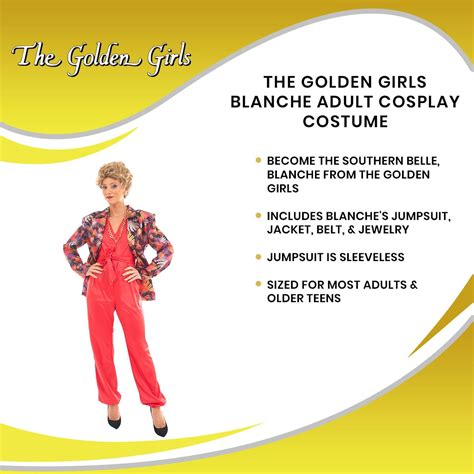 The Golden Girls Blanche Adult Cosplay Costume Free Shipping Toynk Toys