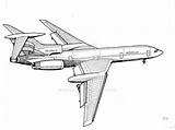Tu Deviantart Drawing Sketch Aircraft Airplane Tu154 Pages Illustration Visit Tupolev sketch template