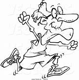 Senior Outline Clipart Runners Leishman Toonaday Jogging Vecto Clipground sketch template