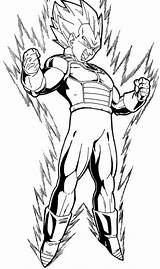 Vegeta Getdrawings Pintar Saiyan Goku Dragonball Dbz Kies Majuu sketch template