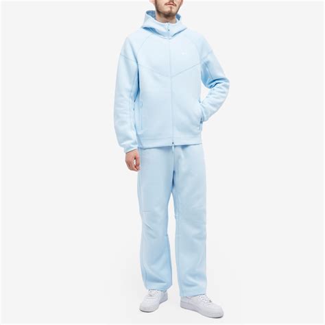 nike  nocta tech fleece full zip hoodie cobalt tint white