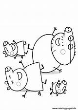 Peppa Pig Coloring Pages Colouring Kids Printable Print A4 Family Color Besök Info Getdrawings Getcolorings Popular sketch template
