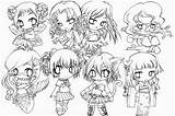 Coloring Pages Princess Anime Chibi Disney Library Clipart Popular sketch template