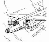 Aircraft Bomber Coloring Military Drawing Drawings War Print Combat Go Sheets Next Back sketch template