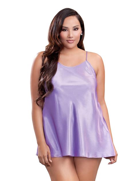 size full figure classic satin chemise lingerie ebay