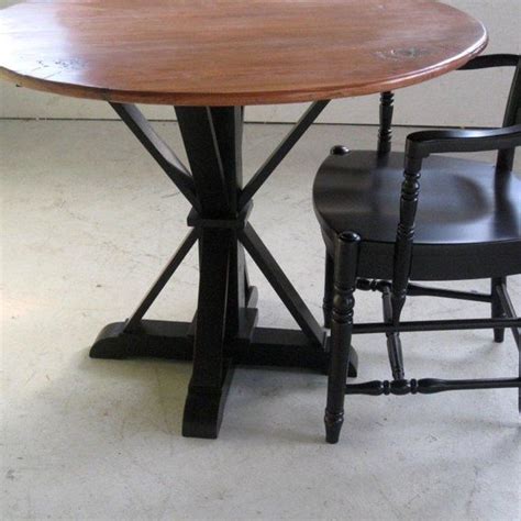 custom  small kitchen table  pedestal base