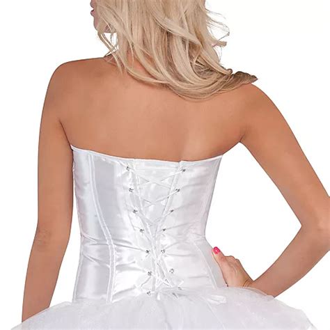 classic white corset party city