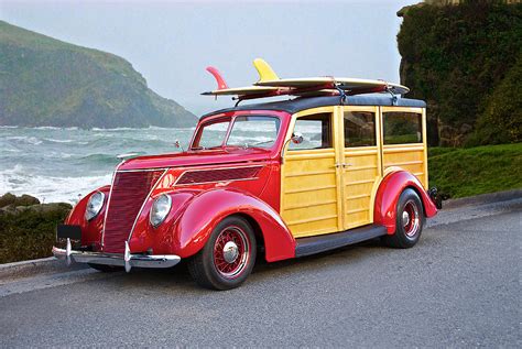 1937 Ford Woody Surf Wagon Photograph By Dave Koontz