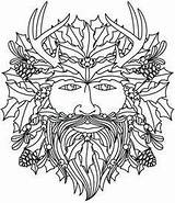 Wiccan Pagan Yule Wicca Burning sketch template