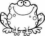 Coloring Big Frog Fat Cute Wecoloringpage sketch template