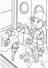 Manny Handy Coloring Pages Getdrawings sketch template