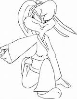 Lola Karate Looney Tunes Bugs Coloringhome sketch template