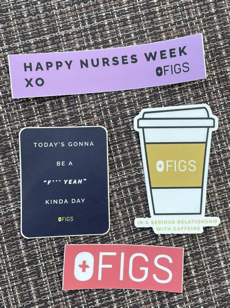 lot   figs wear figs scrubs stickers nurse ebay