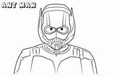 Ant Man Coloring Pages Printable Face Adults Kids Marvel sketch template