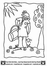 Coloring Pages Tool Tools Garden Popular Gardening Kids sketch template