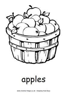 autumn colouring pages fruit coloring pages apple coloring pages