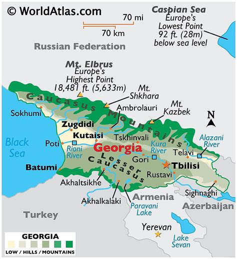 georgia maps facts world atlas