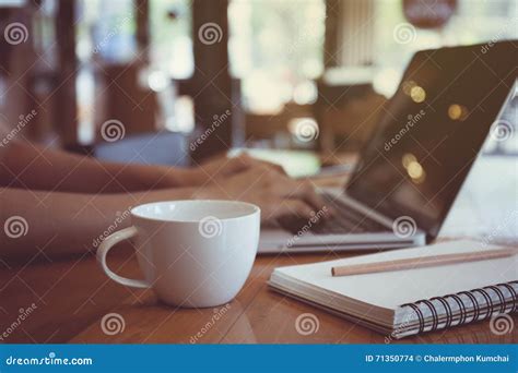 office desk cup coffee stock   images