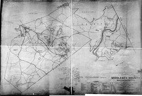 1940 Census Maps Middlesex Co Ma