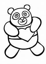 Panda Bear Coloriage Coloring Pages Printable sketch template