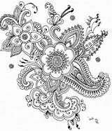 Henna Coloring Pages Mandala Flowers Mandalas Designs Flower Choose Board sketch template