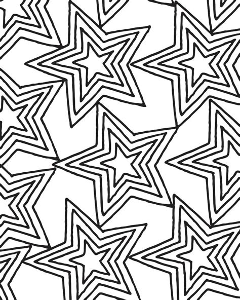 black  white pattern  stars