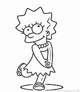 Simpsons Coloring Pages Getdrawings Print sketch template