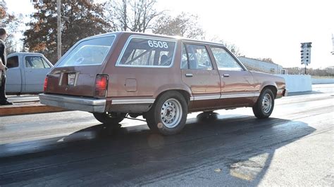 ford fairmont wagon drag race youtube