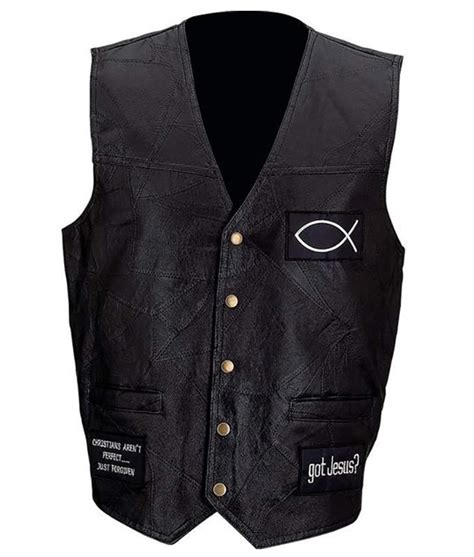 christian biker vest jesus  leather vest jackets creator