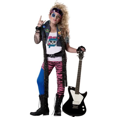 glam punk rocker costume child walmartcom