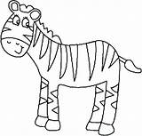 Zebra Coloring Pages Baby Colouring Cute Outline Face Drawing Kids Printable Cartoon Print Realistic Pom Pattern Drawings Without Color Animal sketch template