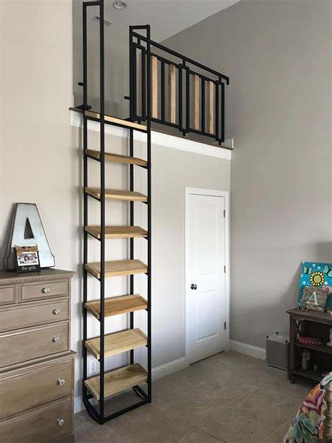 ft loft ladder    shipping   door etsy