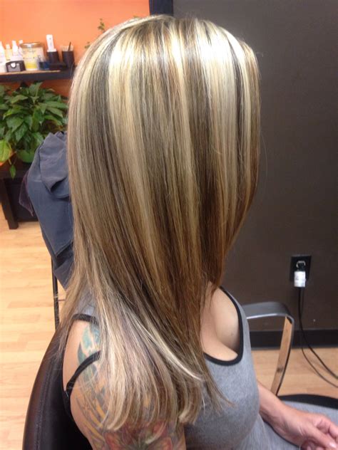 brown highlights  blonde hair