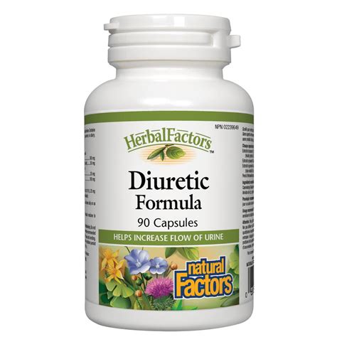 natural factors diuretic formula  caps  health food store
