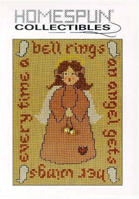 homespun collectibles counted cross stitch angel  straphaelwomen
