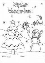 Coloring Winter Holiday Pages Bookmarks sketch template