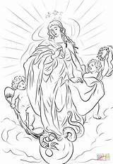 Immaculate Conception Rubens sketch template