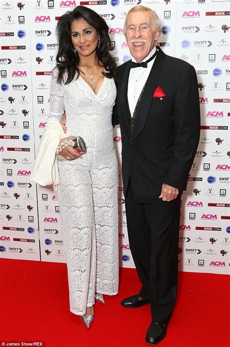 sir bruce forsyth attends nat king cole documentary with wife wilnelia