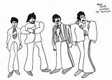 Beatles Coloring Pages Submarine Yellow Book Printable Lineart Getcolorings Colouring Sheets sketch template