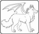 Winged Kyuubicore sketch template