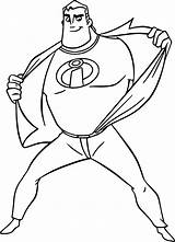 Coloring Pages Mr Incredible Template sketch template