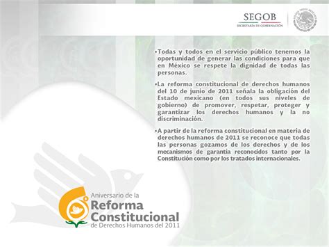 Sexto Aniversario De La Reforma Constitucional De Derechos Humanos Del