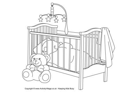 baby colouring page