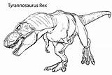 Rex Tyrannosaurus Ausmalbilder Colorare Indominus Jurassic Colouring Dinosaurier sketch template