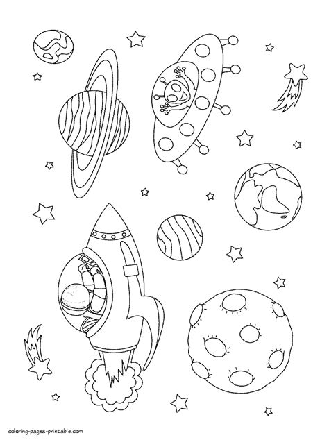 space coloring pages  preschoolers coloring pages printablecom