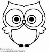 Owl Outline Clipart Cute Cliparts Library Clip Vector sketch template